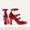 Animal Toe Three-Strap Schuh