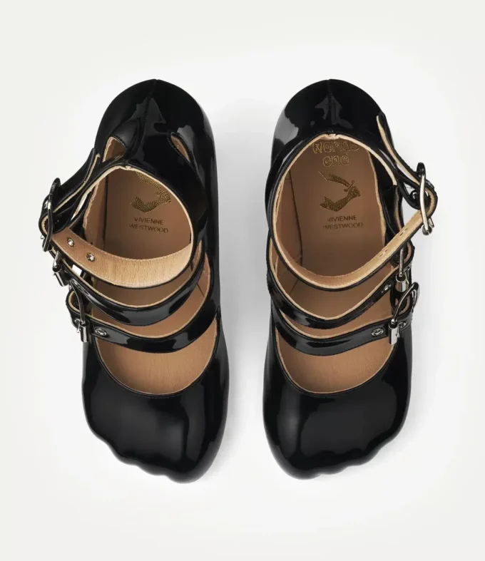 Animal Toe Three-Strap Schuh