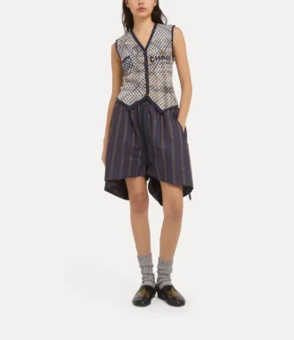Distressed Tartan Weste