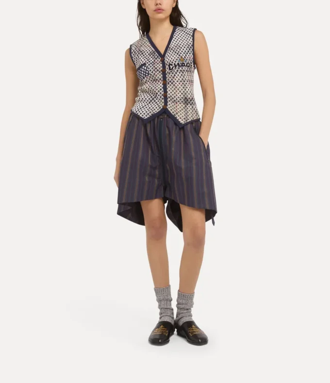 Distressed Tartan Weste Distressed Tartan Weste