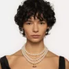 Dreireihiges Perlen-Halsband Dreireihiges Perlen-Halsband