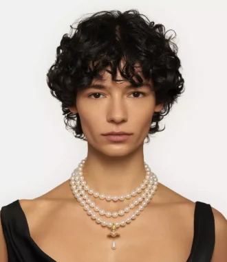 Dreireihiges Perlen-Halsband
