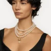 Dreireihiges Perlen-Halsband Dreireihiges Perlen-Halsband