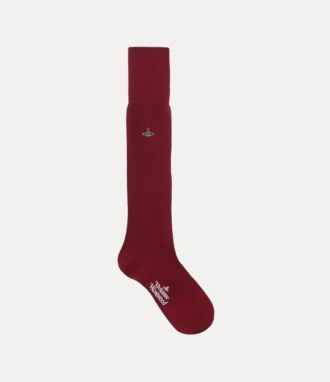 Einfarbige hohe Socken