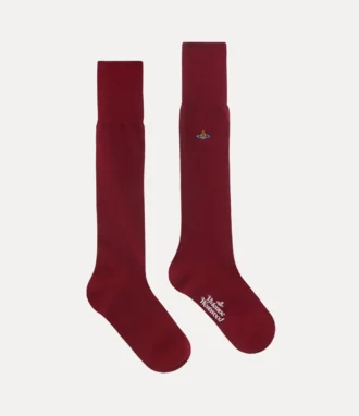 Einfarbige hohe Socken