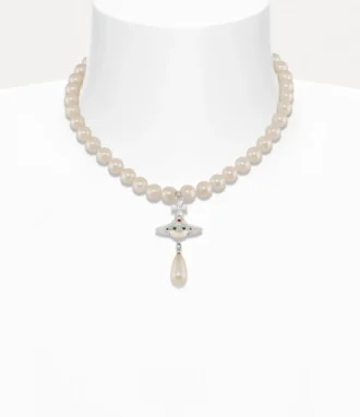 Einreihiges Perlen-Choker-Halsband