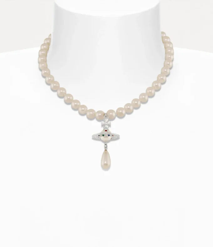 Einreihiges Perlen-Choker-Halsband Einreihiges Perlen-Choker-Halsband