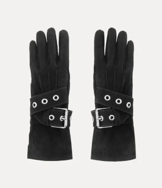 Handschuhe mit Gürtelschnalle