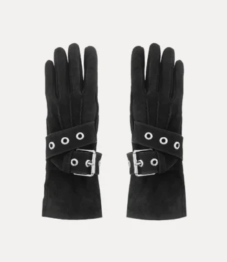 Handschuhe mit Gürtelschnalle