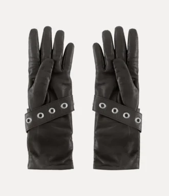 Handschuhe mit Gürtelschnalle