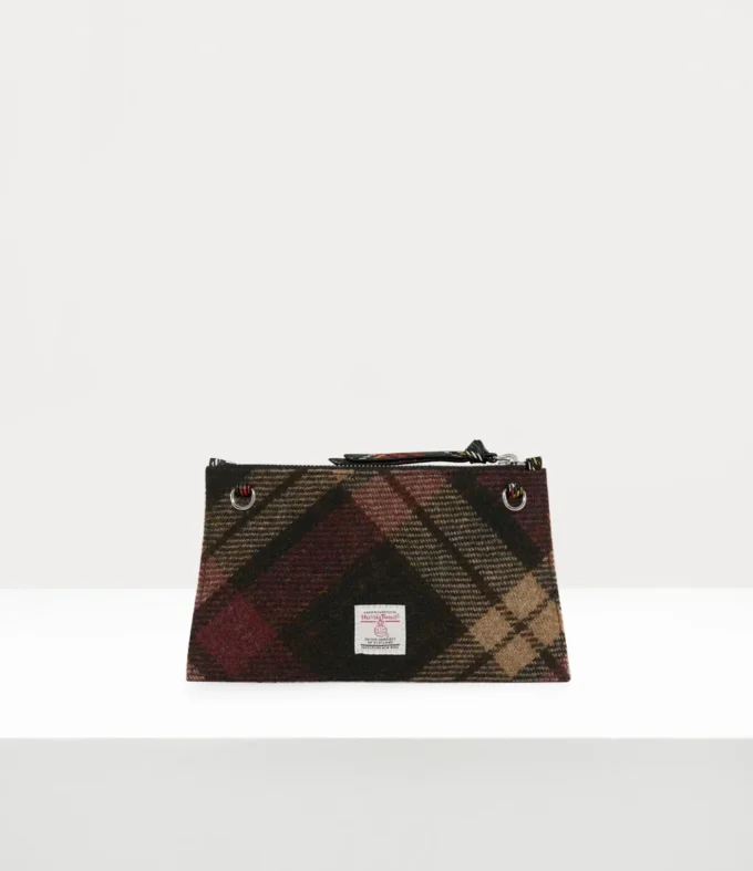 Kleine flache Clutch mit Reißverschluss Kleine flache Clutch mit Reißverschluss