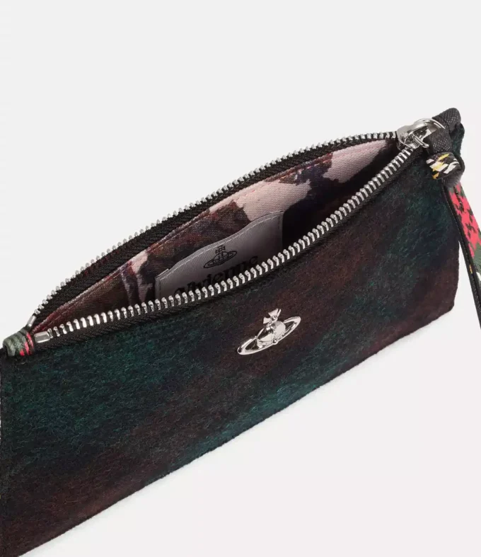 Kleine flache Clutch mit Reißverschluss Kleine flache Clutch mit Reißverschluss