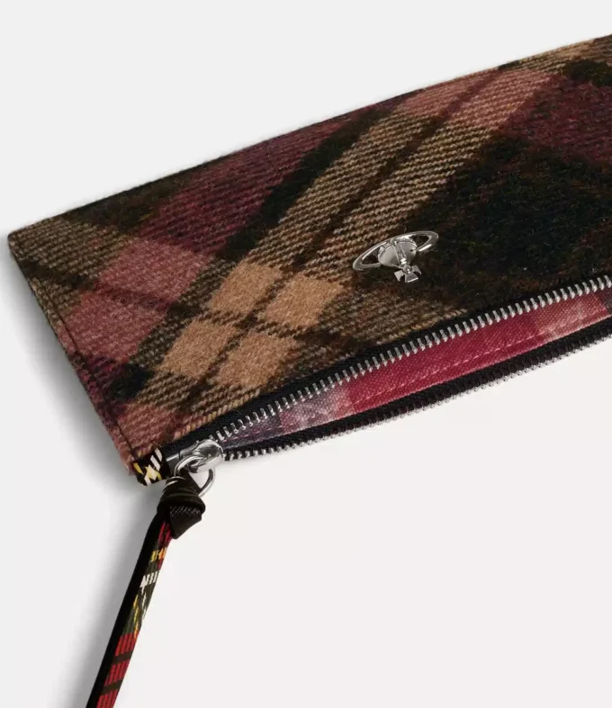Kleine flache Clutch mit Reißverschluss Kleine flache Clutch mit Reißverschluss
