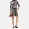 Kurzes Oberteil mit gebrochenem Fair-Isle-Muster Kurzes Oberteil mit gebrochenem Fair-Isle-Muster