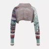 Kurzes Oberteil mit gebrochenem Fair-Isle-Muster Kurzes Oberteil mit gebrochenem Fair-Isle-Muster