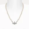 Man. Mini Bas Relief Pearl Halskette Man. Mini Bas Relief Pearl Halskette