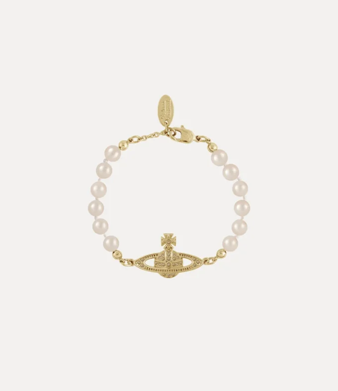 Mini Bas Relief Pearl Armband Mini Bas Relief Pearl Armband