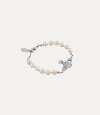 Mini Bas Relief Pearl Armband