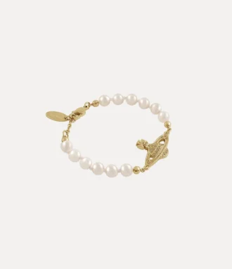 Mini Bas Relief Pearl Armband