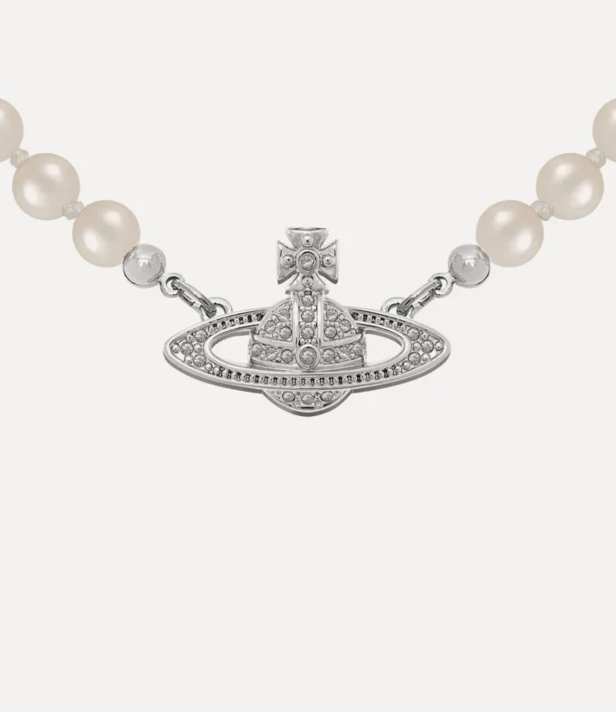 Mini Bas Relief Pearl Choker Mini Bas Relief Pearl Choker