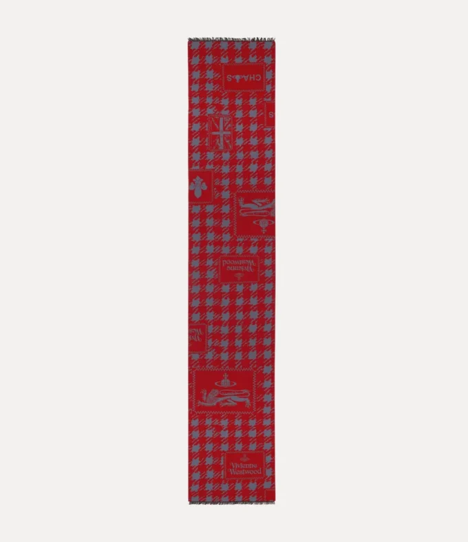 Schal mit Dogtooth-Emblem Schal mit Dogtooth-Emblem
